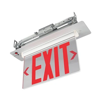 Señal de salida con iluminación de borde LED y certificación UL con respaldo de batería